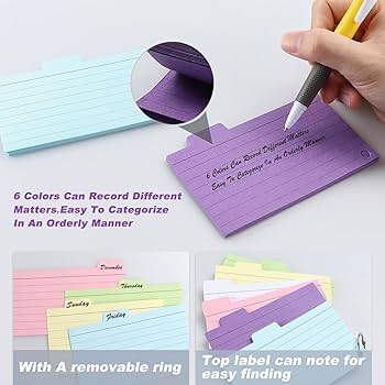 Amazon.co.jp: 300pcs インデックスカード、キューカード